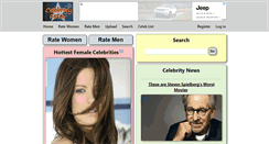 Desktop Screenshot of celebrityrater.com