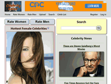 Tablet Screenshot of celebrityrater.com
